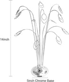 HOHIYA Photo Tree Holders Gift Card Money Picture Display Stand Clip Lottery Ticket Christmas Wedding Greeting Birthday Party Gift Silver Iron 14 Inch Taiwan Made