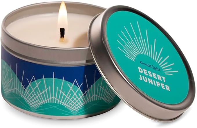 Paraffin-Free Scented Candle, Tin Candles, Birthday Gifts for Women & Men, 30-Hour Burn Time (Desert Juniper, 6 oz)