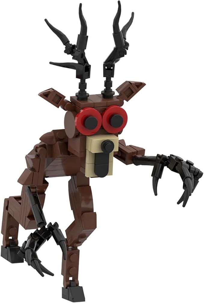 99 N-ights in The Forest 7.3in Block Model DIY Gothic Building Decorative Monster Figurine Ornaments, Creative Collectible Gift, Funny Desk Display