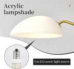 Modern 5-Light Luxury Elbow Chandelier Metal Acrylic Living Room Bedroom Dining Room Creative Adjustable Height Ceiling Light, Universal Wheel Suitable for Inclined Ceiling Installation