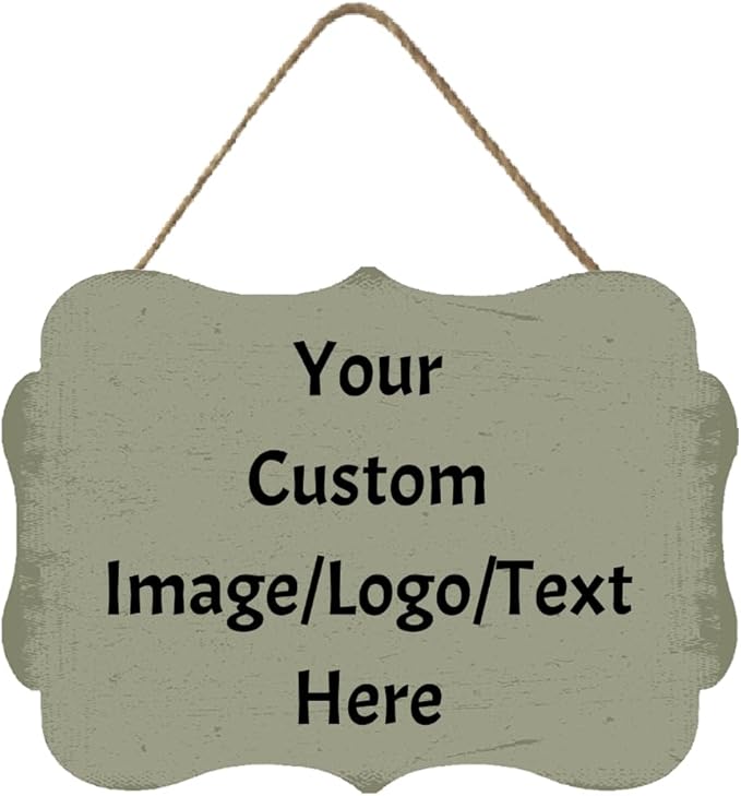 Personalized Custom Wooden Signs with Any Text Name for Home Door Man Cave Bar Family Farmhouse Decorative Home Kitchen Rustic Wall Decor