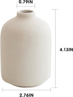 Modern White Small Ceramic Vase Set of 12 for Living Room Bedroom 4.13'' Minimalist Fresh Flower Vases for Home Decor Office Fireplace Centerpieces Nordic Style Gift for Fake Plant 12 Pack