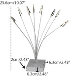 1 Piece Desktop Photo Holder, with 8 Metal ClipsPicture HolderCard Holder Holder for Sticky NotesPost-it NotesPhotosChristmasWeddingCard Displays