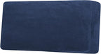 H.VERSAILTEX Velvet Stretch Individual Couch Cushion Cover Plush Cushion Slipcover for Loveseat Sofa Cushion Furniture Protector Seat Cushion Sofa Cover (1 Piece Sofa Cushion Cover, Navy)
