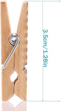 DECORA 3.5cm/1.38in Colorful Painted Wood Clothespin 100 Pieces for Photo Clips Scrap Booking Crafts Gift Wrapping