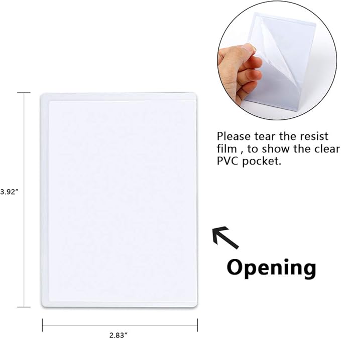 36 Pack Magnetic Picture Frame, Holds 2.5X3.5 Inches Photos Pictures, White Magnetic Photo Frames with Clear Pocket for Refrigerator,Fridge, Locker, Office Cabinet