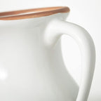 Sullivans Modern Vase with Handles, Modern Home Decor, Flower Vase, Ceramic Vases for Your Living Room, Home Office, and Kitchen, Minimalist Shelf Decor, Vases for Real or Fake Flowers (CM3125) White