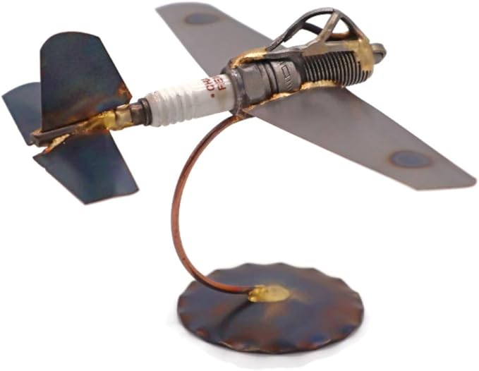 Zero Collectible Handmade Metal Art Figurine, Desk Accessories, Trophy, Boss Gift, Home Office Décor, Aircraft