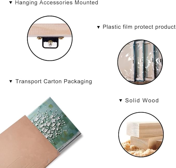 LASMOND Turquoise Tree of Life Wall Art for Living Room Canvas Prints Artwork Modern Abstract Bedroom Office Painting Decor (46x23 Inches)