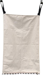 Adjustable Space Saving Door Hanging Laundry Hamper Bag with Stainless Steel Hooks