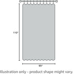 HolidayIdeas 4 Panels Linen Outdoor Curtains for Patio Waterproof Taupe Outside Curtains 110"x95"-Gazebo Wide Curtains Weighted Weatherproof, Privacy for Pergola, Porch, Cabana, Deck, Sunroom