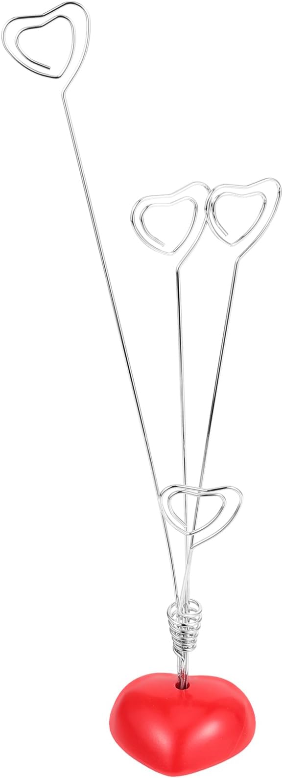 Tinksky Picture Stand-4 Clip Heart Photo Holder Card Note Memo Clip Tree Place Cards Holder