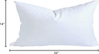 MoonRest® 14x22 Inch Synthetic Down Alternative Rectangle Pillow Insert Form Stuffer for Sofa Shams, Decorative Throw Pillow, Cushion and Bed Pillow Stuffing - Hypoallergenic 14“X 22”