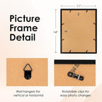 FIXSMITH 11x14 Picture Frame, Black Photo Frame with HD Plexiglass, Display Pictures 8x10 with Mat or 11x14 Without Mat, Picture Frames Collage for Wall Display, 1 Pack