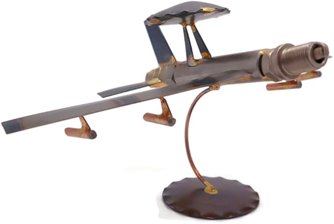 AWACS Plane Collectible Handmade Metal Art Figurine, Desk Accessories, Trophy, Boss Gift, Home Office Décor, Airplane