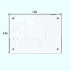 HELPLEX Picture Frames, 6 Pack 5x7 inch Acrylic Picture Frame Clear 5 x 7 Photo Frames Magnetic Picture Frames Ready for Tabletop Display, Effectively Protect Photos from Fading and Yellowing