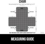 GORILLA GRIP Patented Waterproof Slip-Resistant 23" Chair Protector Cover, for Leather or Fabric Couch Cushion, Large Microsuede Furniture Covers Dogs Pets Machine Washable Slipcover, Charcoal