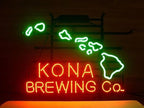 Neon Signs Beer Bar Bedroom New Kona Brewing Glass Neon Signs for Office Hotel Pub Cafe Birthday Party Man Cave Neon Light Art Wall Lights 24 X 20 Inches