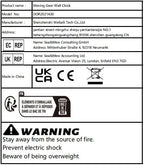 DORBOKER 30" Large Wall Clock Moving Gears,Oversized Industrial Rustic Farmhouse Clocks for Living Room Decor Office Home, Solid Wood Retro Metal HD Tempered Glass Cover,Desert Beige