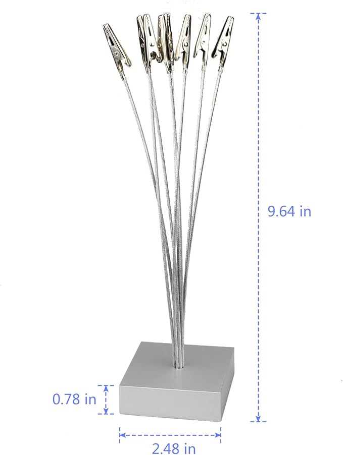 Cube Base 8-Branch Tree Style Memo/Card/Paper/Photo Holder Table Number Holder for Wedding Party