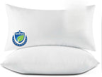 Set of 2 Throw Pillow Inserts, 12x24 Premium Lumbar Pillow Form, Down Alternative Pillow, Hypoallergenic,Virgin Microfiber Stuffer Sham Rectangle Pillow for Sofa Bed Couch