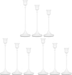 Candlestick Holders White, 9 Packs Taper Candle Holder for Candlesticks, Candle Sticks Holder Decor for Home Decor