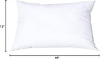 Pillowflex Synthetic Down Pillow Insert - 12x48 Down Alternative Pillow, Ultra Soft, Large Rectangle Body Sleeping Pillow, Lumbar, Long, Back - 1 Decorative Pillow Form