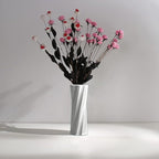 Ceramic Vase, 8" H, Artistic Flower Vase Classic Style for Fireplace Bedroom Kitchen Living Room Centerpieces Office Desk, Fit for Holding Dried Flowers, Artificial Flowers, Floral Arrangement