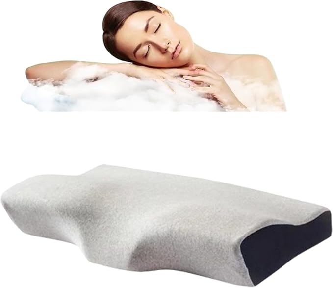 Cervical Anti Snore Pillows - Ergonomic Neck Support Pillow for Neck & Shoulder Pain Relief - Back,Stomach Sleepers,Cervical Neck Pillow,Memory Foam Pillows (Hydrophilic Cotton Pillowcase)