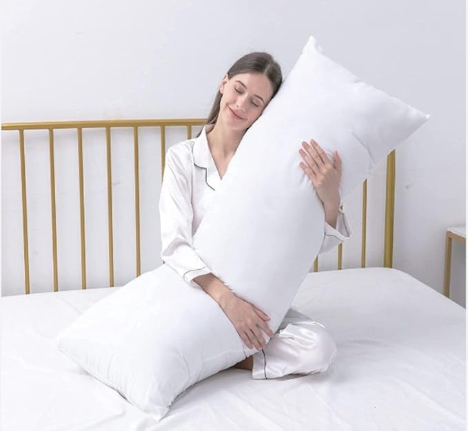 MoonRest® Synthetic Down Alternative 14x38 Lumbar Pillow Insert Form, for Decorative Throw Pillow, Sofa, Cushions, Body and Bed - Pack of 2- Size 14” X 38”