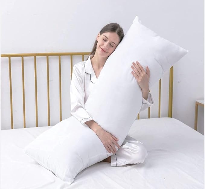 MoonRest® 20x60 Inch Synthetic Down Alternative Rectangle Pillow Insert Form Stuffer for Sofa Shams, Decorative Throw Pillow, Cushion and Bed Pillow Stuffing - Hypoallergenic 20“X 60”