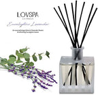 LOVSPA Reed Diffuser Set, DE-Stress Lavender Eucalyptus Scented Oil Diffuser with Sticks, Home Fragrance Accessories for Bathroom Shelf Decor, Aroma Diffusers for Home or Office Desk, USA Made