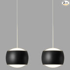 Modern LED Dimmable Pendant Light fixtures,Mini Island Pendant Lighting for Kitchen Island Dinning Room,Bedroom,Bar, Kitchen Island Ceiling Hanging Light Fixtures(black-2-Pack)