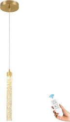 Mini Chandelier Modern LED Gold Pendant Lights for Kitchen Island Small Crystal Hanging Light Dimmable 2700k-6000k