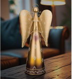Regal Art & Gift Angel Statue - Metal Indoor/Outdoor Garden Statue Deals, Elegant Garden Decor, Beautiful Gifts for Women, Exquisite Angel Statues for Garden, 23-Inch, Gold