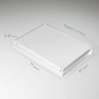 SYNTRIFIC 5x7 Acrylic Frame 3 Pack Horizontal Magnet Double Sided Picture Frame, Free Standing Desktop Acrylic Photo Frame Display, 10+10mm Thickness Clear Magnetic premium Picture Frame Gifts Ideal