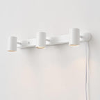 Globe Electric 60024 22" 3-Light Plug-in Track Lighting, Matte White, 15 Foot Cord, in-Line On/Off Rocker Switch, Kitchen, Bathroom, Home Essentials, Ceiling Light, Dorm, Dining Room, Hallway