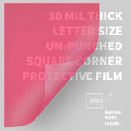 Binditek 20 Pack 10 Mil PVC Binding Presentation Covers, Letter Size, Square Corners, Un-Punched, Multi Color, Office Supplies