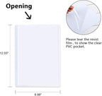 15 Pack Magnetic Picture Frames, Holds 8.5 x 11 Inches Photos Pictures, A4 Size White Magnetic Photo Frames with Clear Pocket for Refrigerator,Fridge, Locker, Office Cabinet