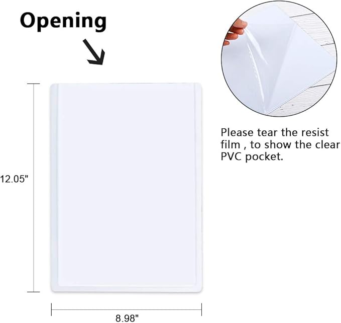 15 Pack Magnetic Picture Frames, Holds 8.5 x 11 Inches Photos Pictures, A4 Size White Magnetic Photo Frames with Clear Pocket for Refrigerator,Fridge, Locker, Office Cabinet