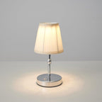 3000 mah Battery lamp,5W LED Small Touch Lamps,3 Color Temperature Dimmable Rechargeable Lamp,Cordless Lamp for Kitchen,Mini Lamps for Small Spaces (Chrome)