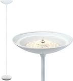 Floor Lamp, 70.5 InchTorchiere Standing Lamp, 20W 2000LM LED Halogen Floor Lamp,Stepless Dimmable, Touch Control, 50000hrs Lifespan, Pale Floor Lamps for Living Room, Standing Lamps for Bedroom, White
