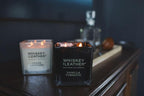 Whiskey & Leather Scented Candle - Speakeasy – Additional Scents and Sizes – 100% Cotton Lead-Free Wick - Luxury Air Freshening Jar Candles - Perfect Home Decor – 16oz
