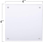 TWING 2 Pack 4x4 Acrylic Picture Frame, Horizontal Magnet Double Sided 4x4 Picture Frame Set with Microfiber Cloth, 10 + 10MM Thickness Clear Desktop Acrylic Photo Frame Display Gifts Ideal, Ideal