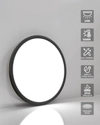 6PACK LED Flush Mount Ceiling Light Fixture Black, 9Inch 24Watt, 5000K Daylight Ultra Slim LED Ceiling Lamp for Living Room, Dining Room, Hallway,NOT-DIMMABLE