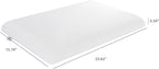 SUQ I OME Adjustable Slim Sleeper -Thin Flat Latex Pillow for Sleeping with 2 Removable Layers 3 Heights(1'', 2.5'', 3.5''), for Stomach, Side and Back Sleepers,Cube White