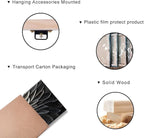 LASMOND Abstract Black and White Wall Art for Living Room Modern Canvas Print Painting Lines Flower Floral Large Artwork Bedroom Home Office Wall Décor (40x20 Inches)