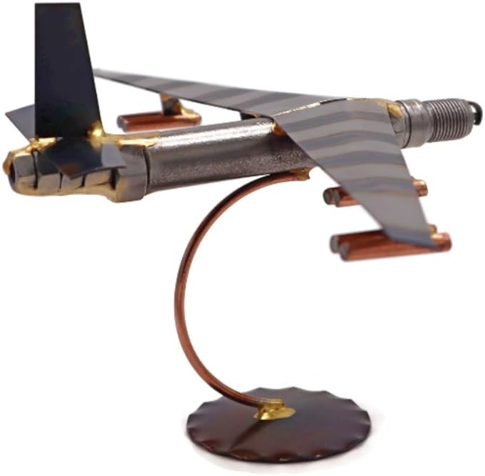 B-52 Bomber Collectible Handmade Metal Art Figurine, Desk Accessories, Trophy, Boss Gift, Home Office Décor, Airplane