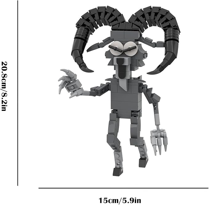 99 N-ights in The Forest 8.2in Block Model DIY Gothic Building Decorative Monster Figurine Ornaments, Creative Collectible Gift, Funny Desk Display