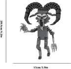 99 N-ights in The Forest 8.2in Block Model DIY Gothic Building Decorative Monster Figurine Ornaments, Creative Collectible Gift, Funny Desk Display